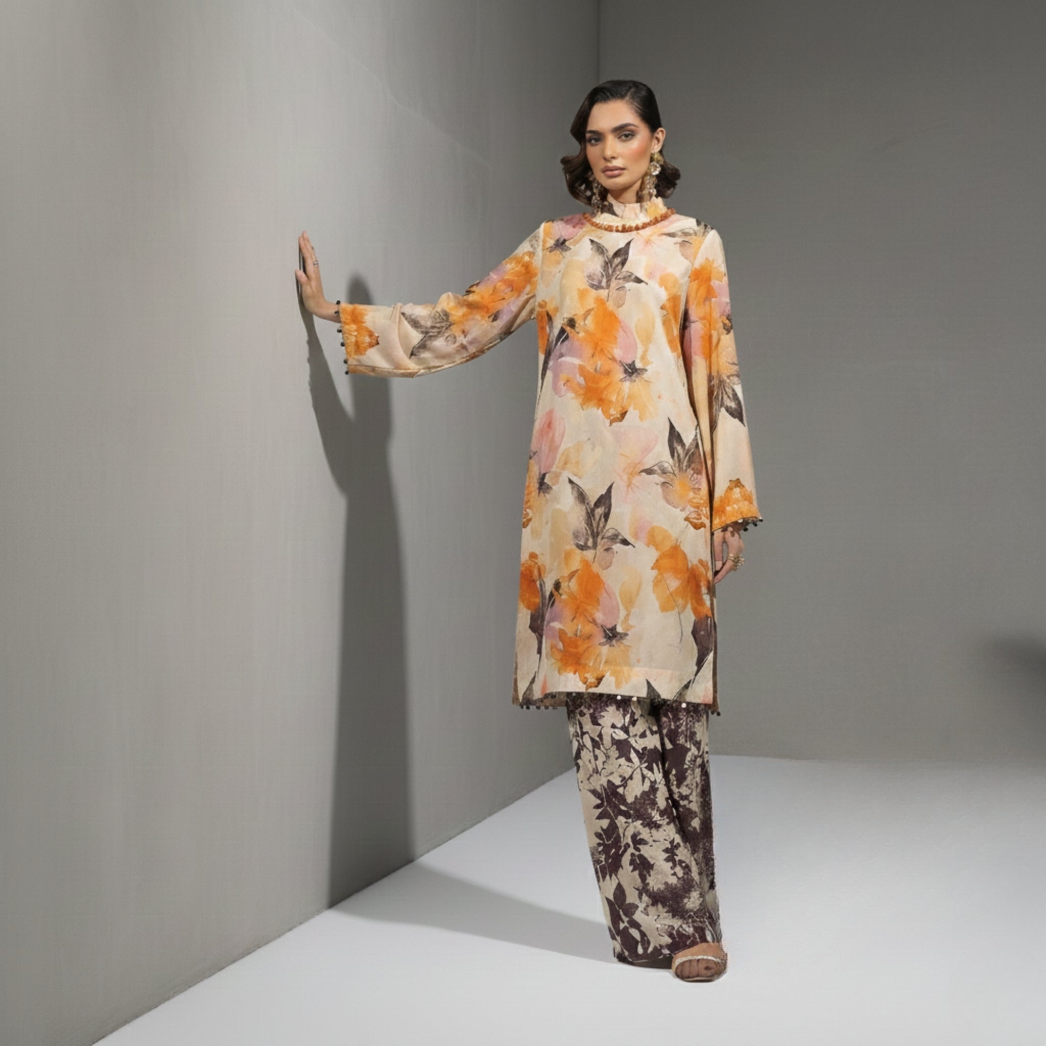 Gul Ahmed Summer Lawn Co-ord Set - Vol 11