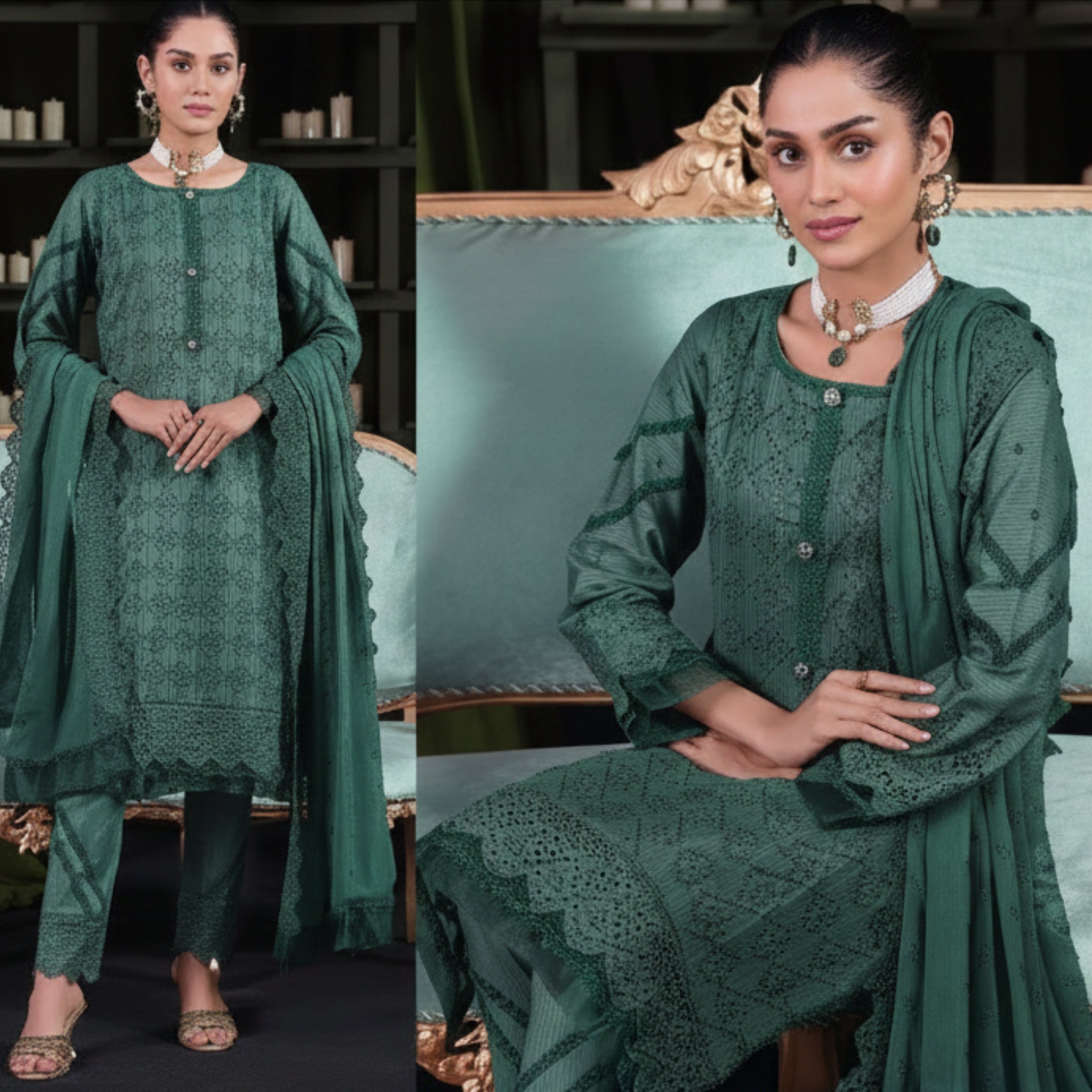 Neelofar Luxury Chikankari Collection - Style 3