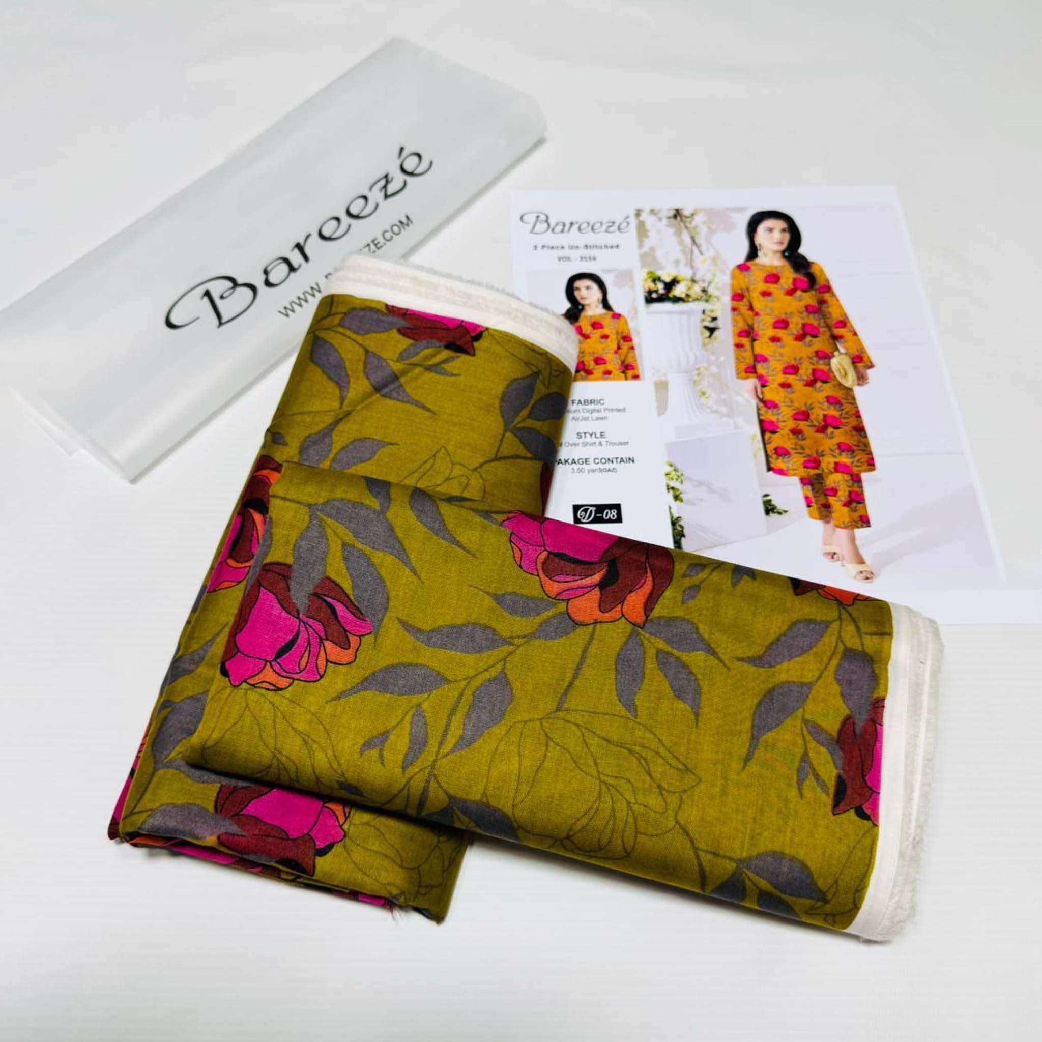 Bareeze Fabric Lawn 2PC