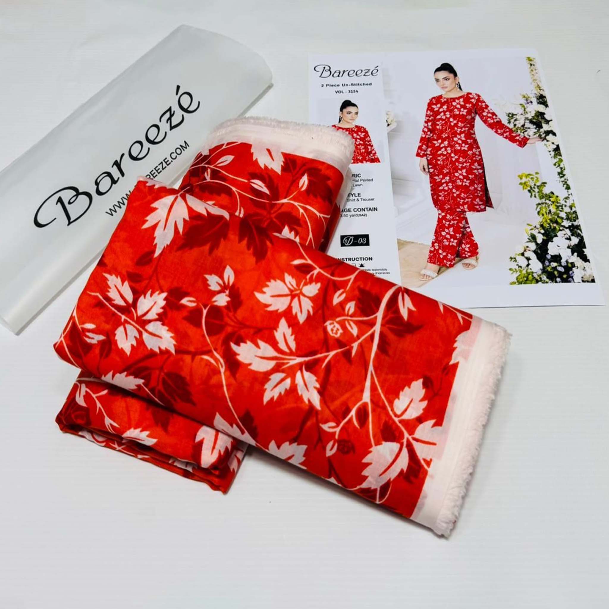 Bareeze Fabric Lawn 2PC