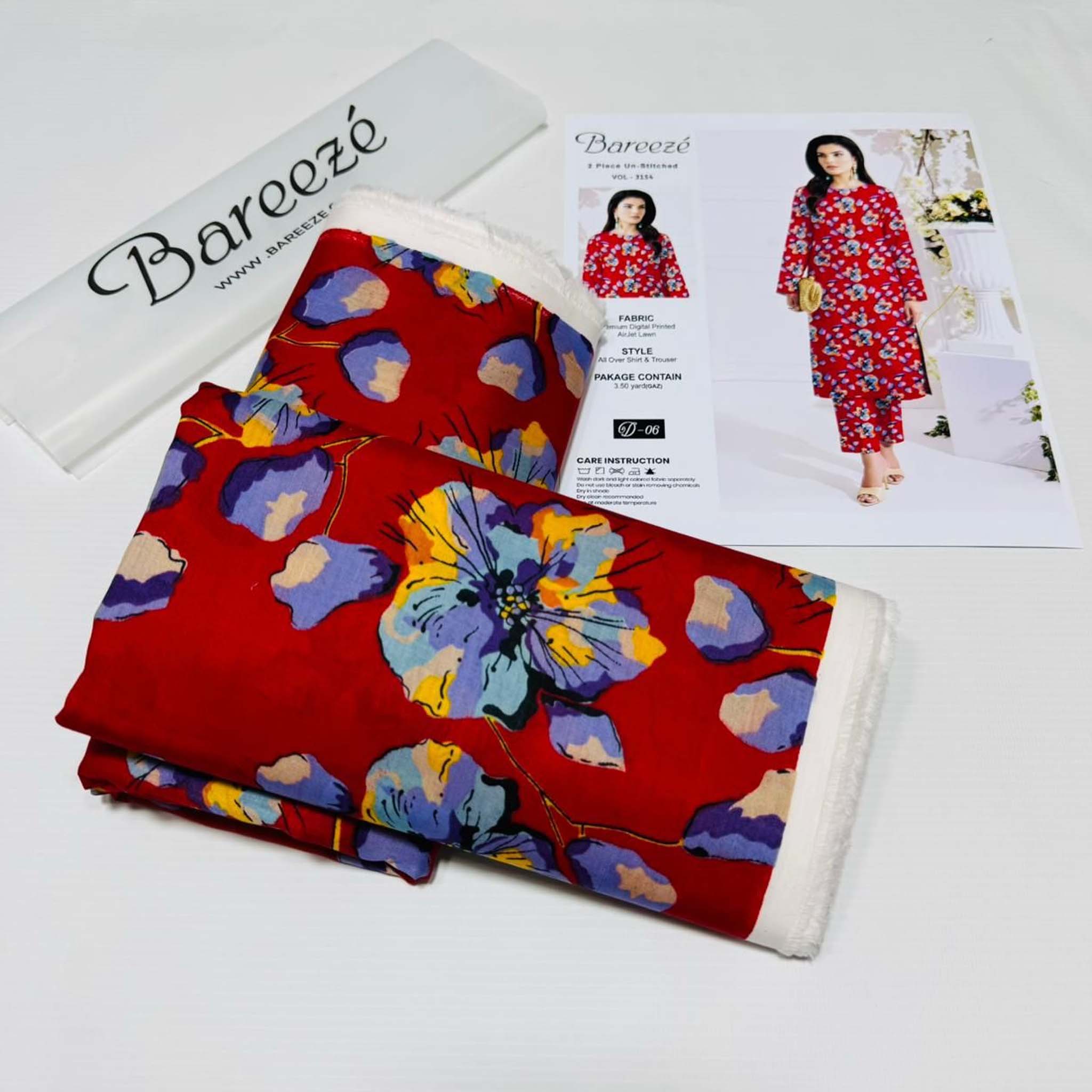 Bareeze Fabric Lawn 2PC