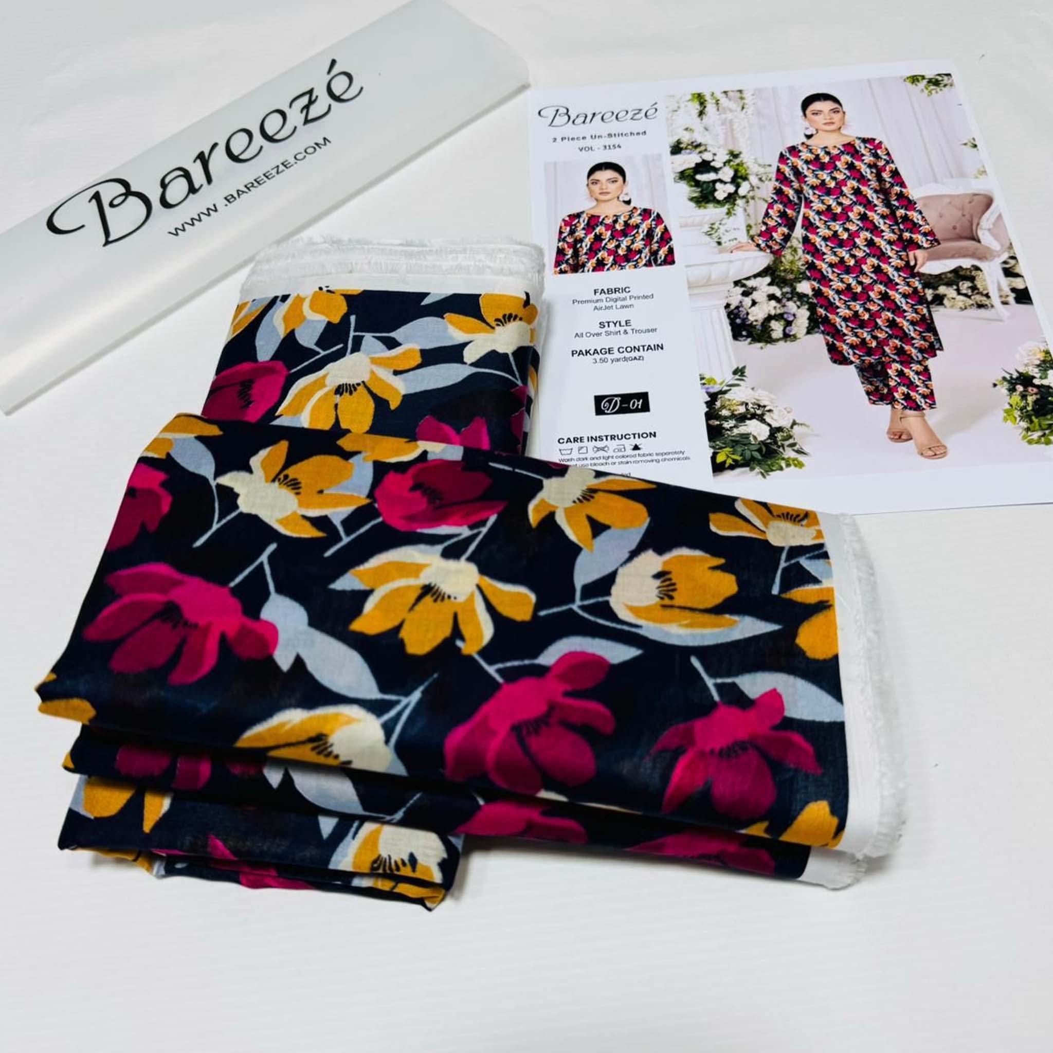 Bareeze Fabric Lawn 2PC