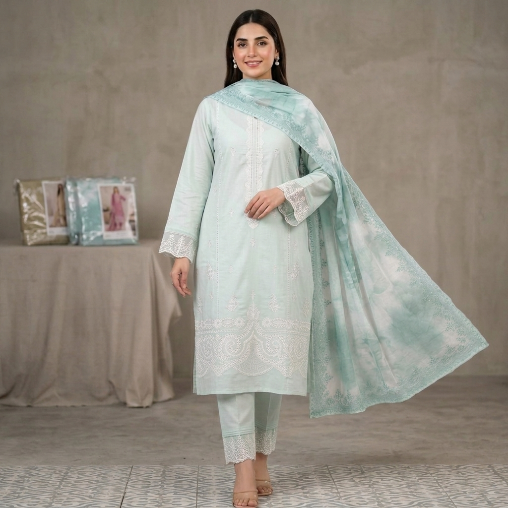 Ghazi - Best Quality Pure Airjet lawn 3PC
