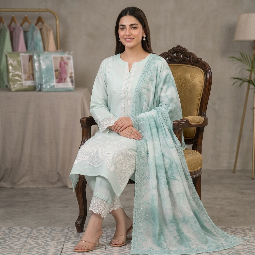 Ghazi - Best Quality Pure Airjet lawn 3PC