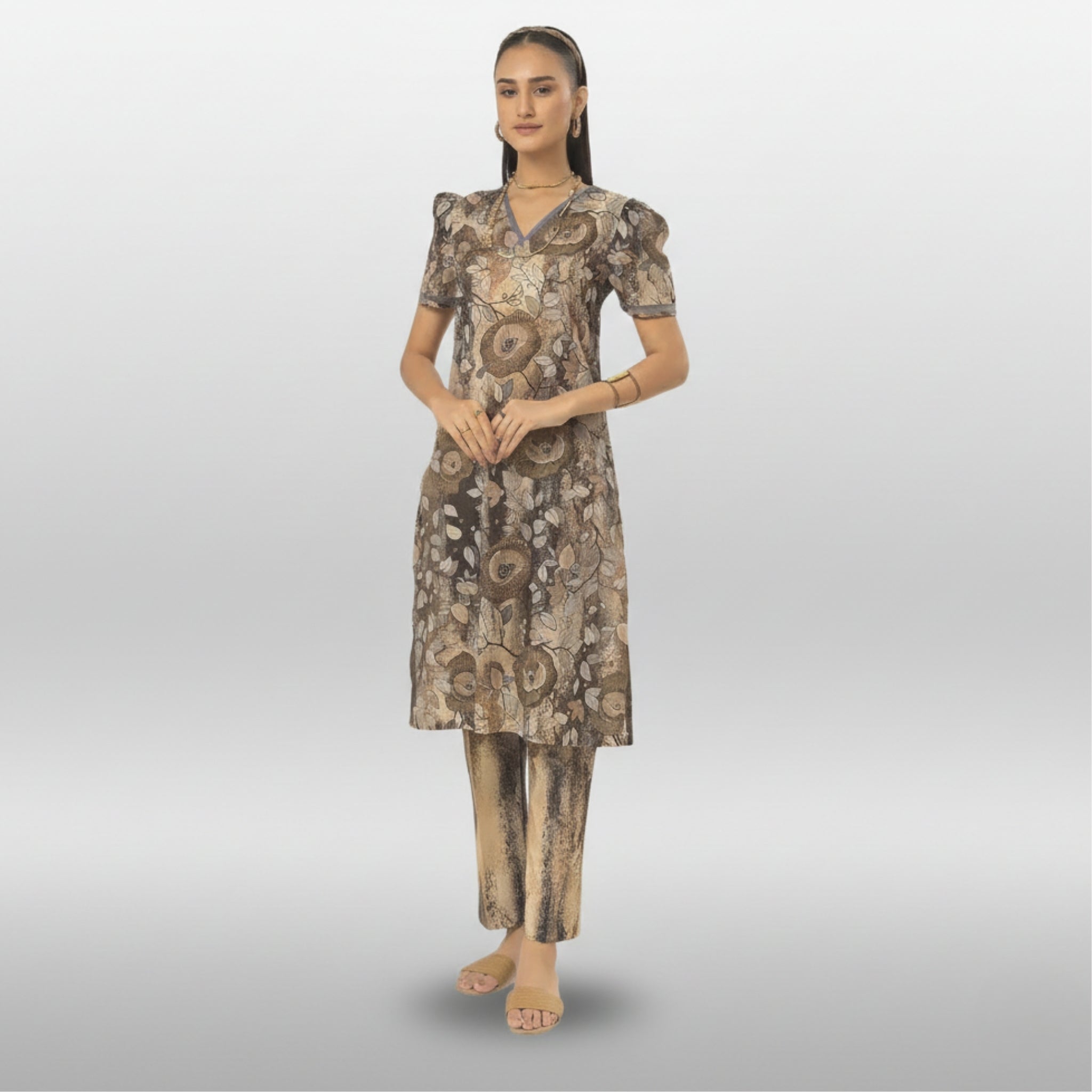 Gul Ahmed Summer Lawn Co-ord Set - Vol 6