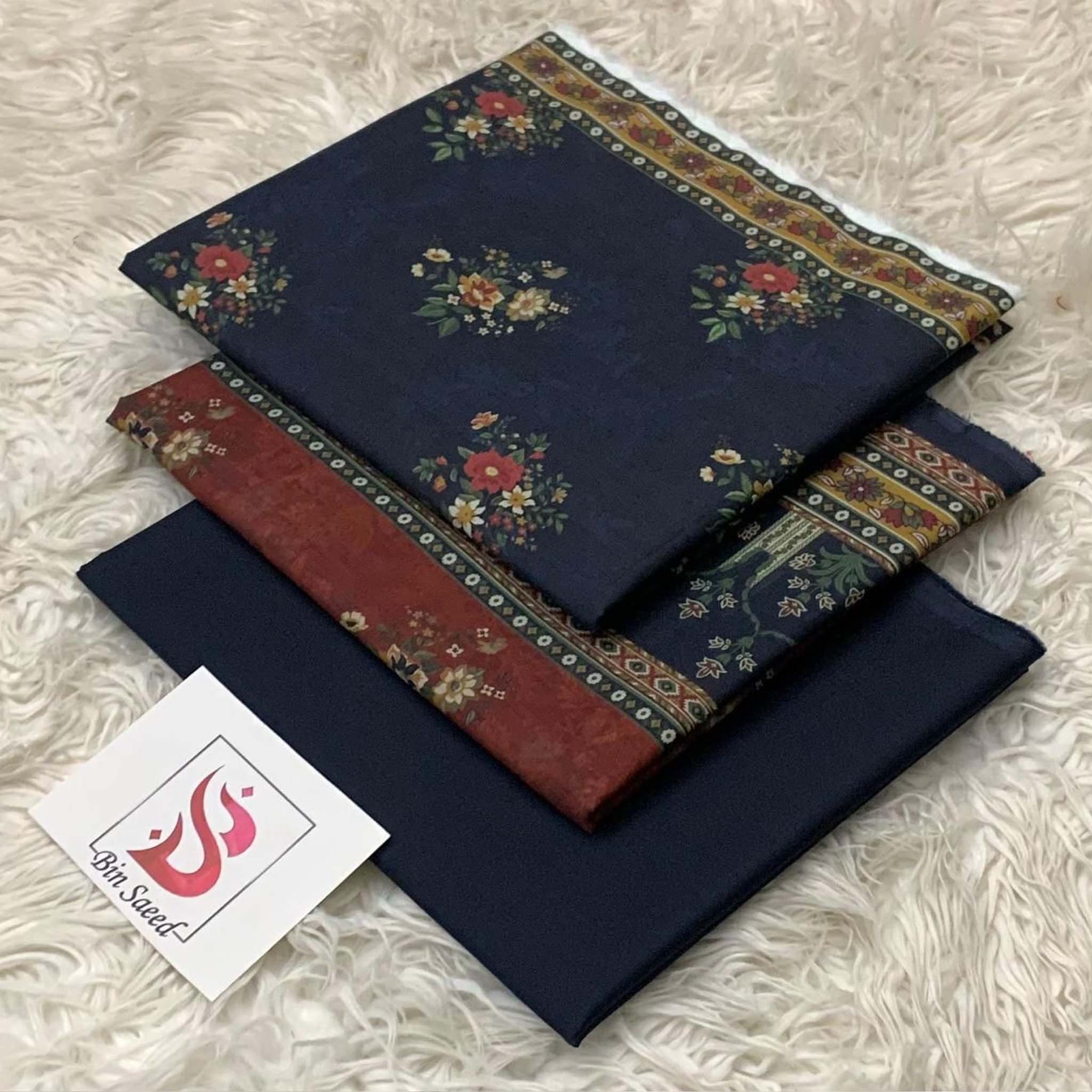 Bin Saeed Premium Digital Printed Lawn 3PC