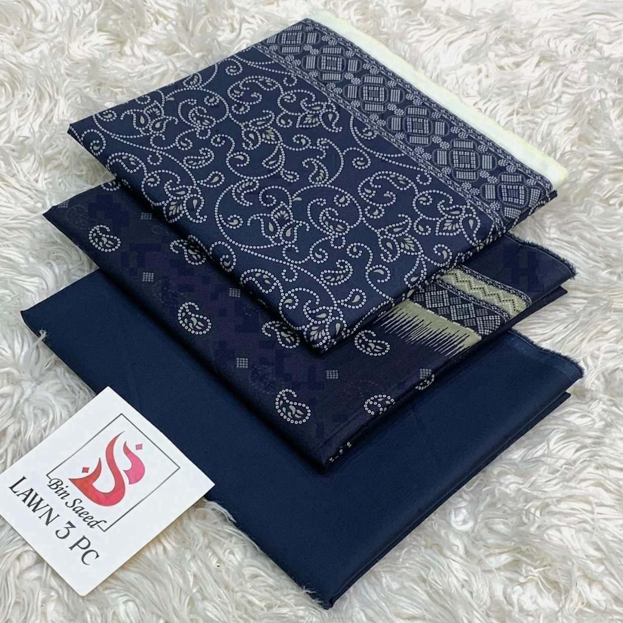 Bin Saeed Premium Digital Printed Lawn 3PC