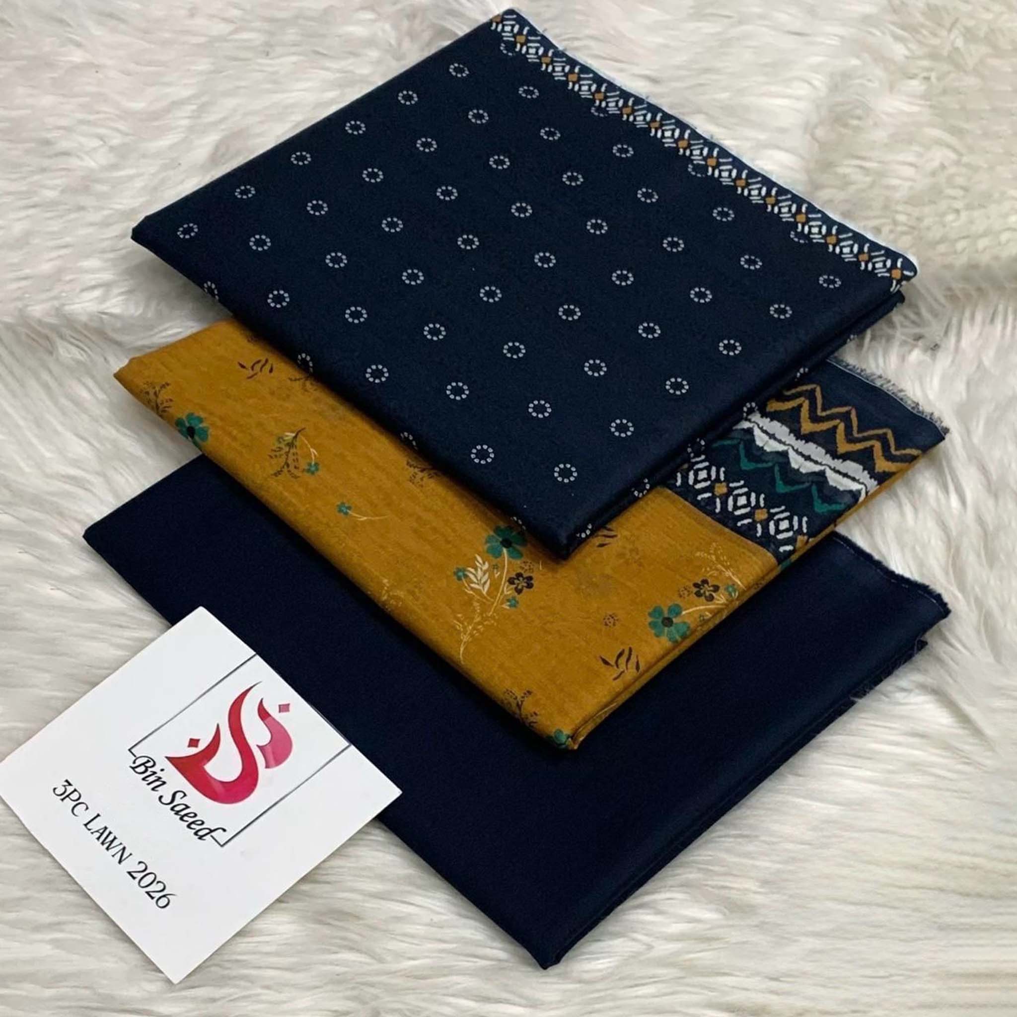 Bin Saeed Premium Digital Printed Lawn 3PC