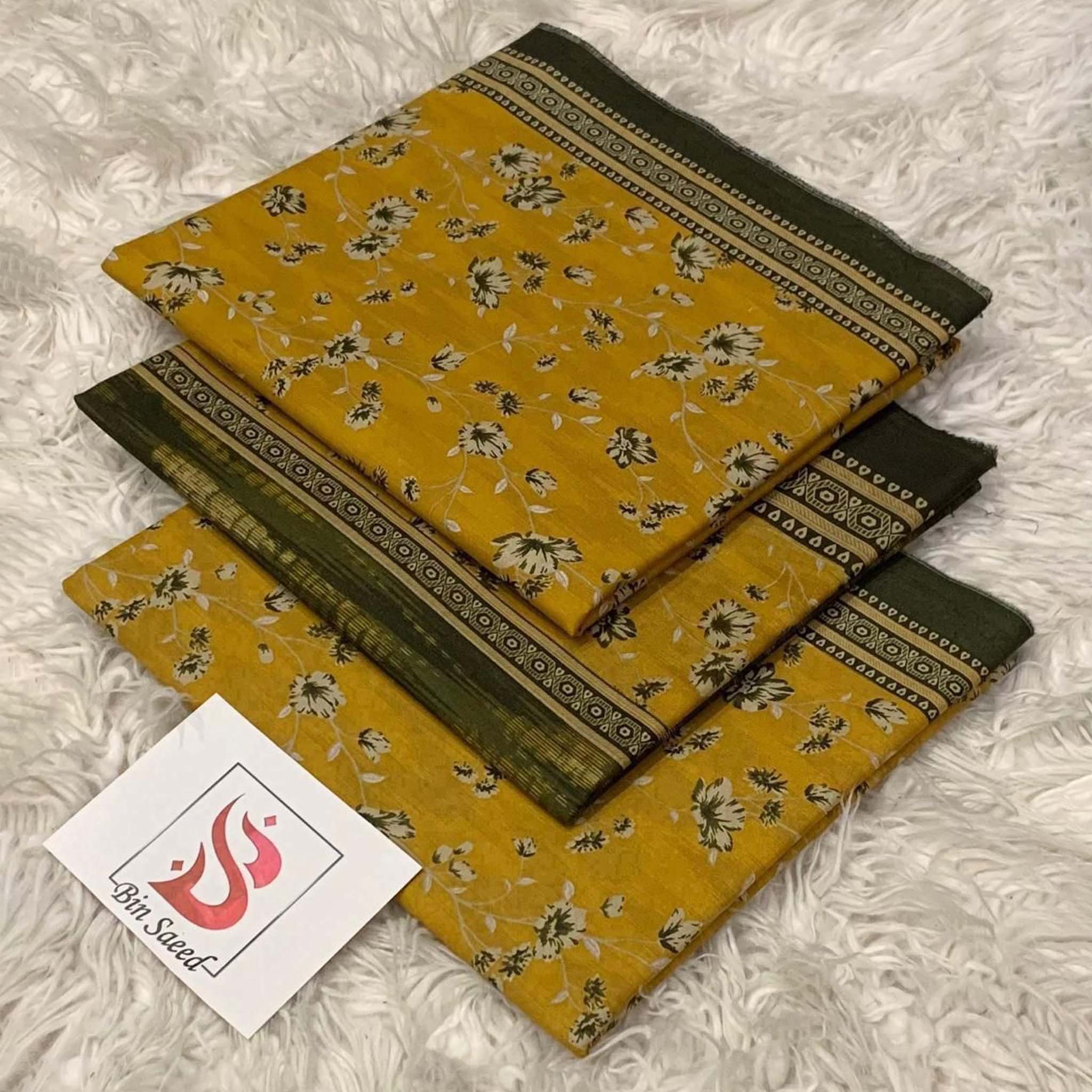 Bin Saeed Premium Digital Printed Lawn 3PC