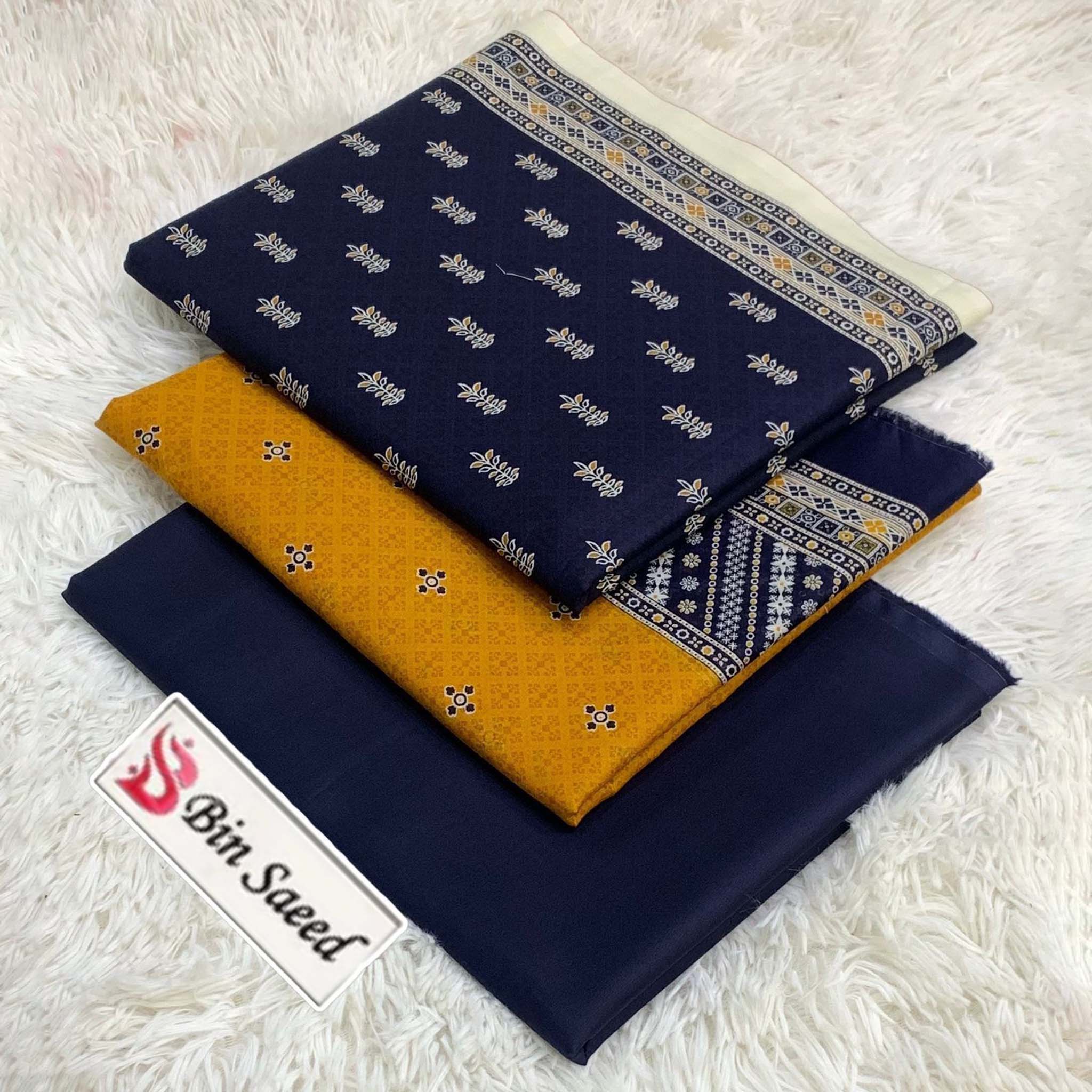 Bin Saeed Premium Digital Printed Lawn 3PC