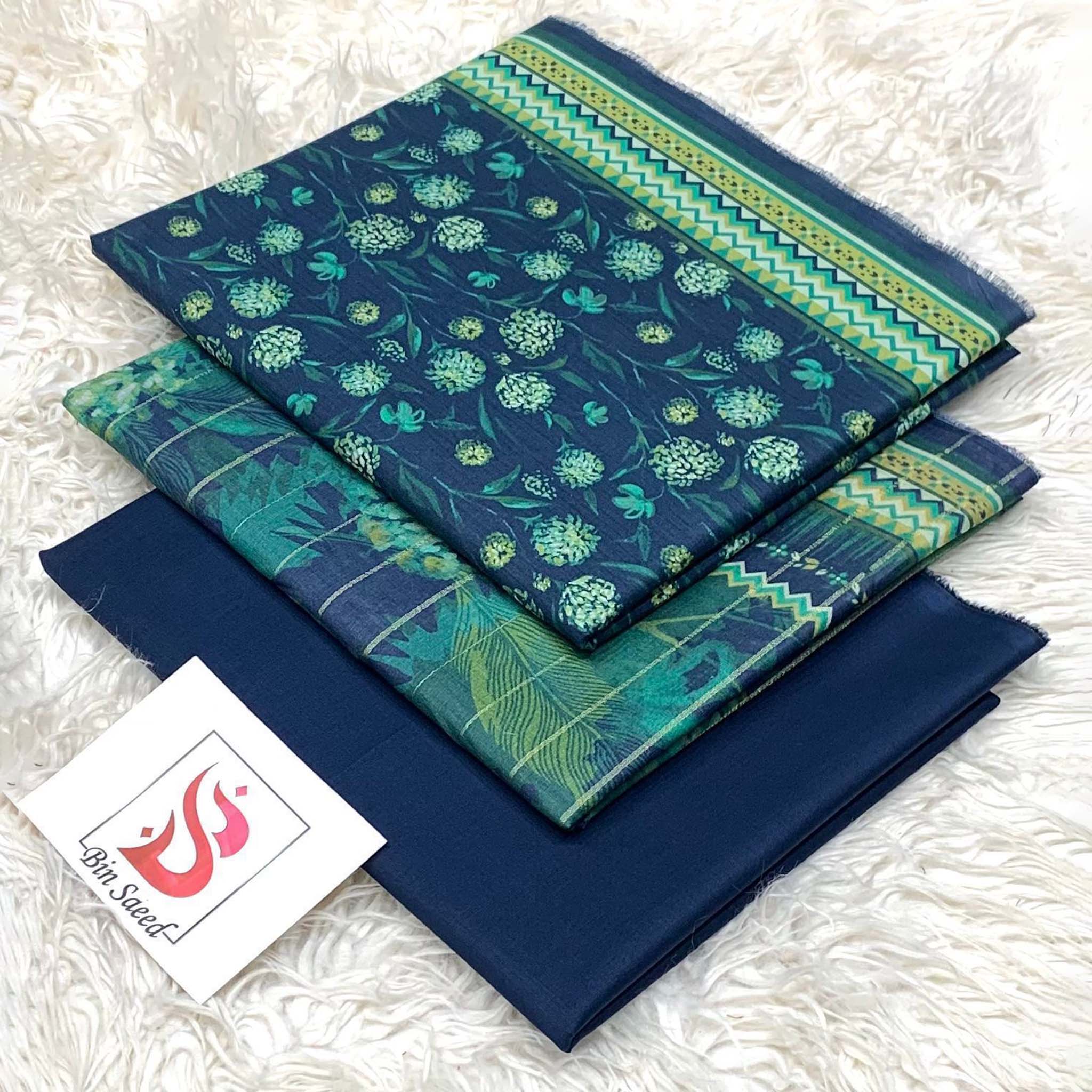 Bin Saeed Premium Digital Printed Lawn 3PC