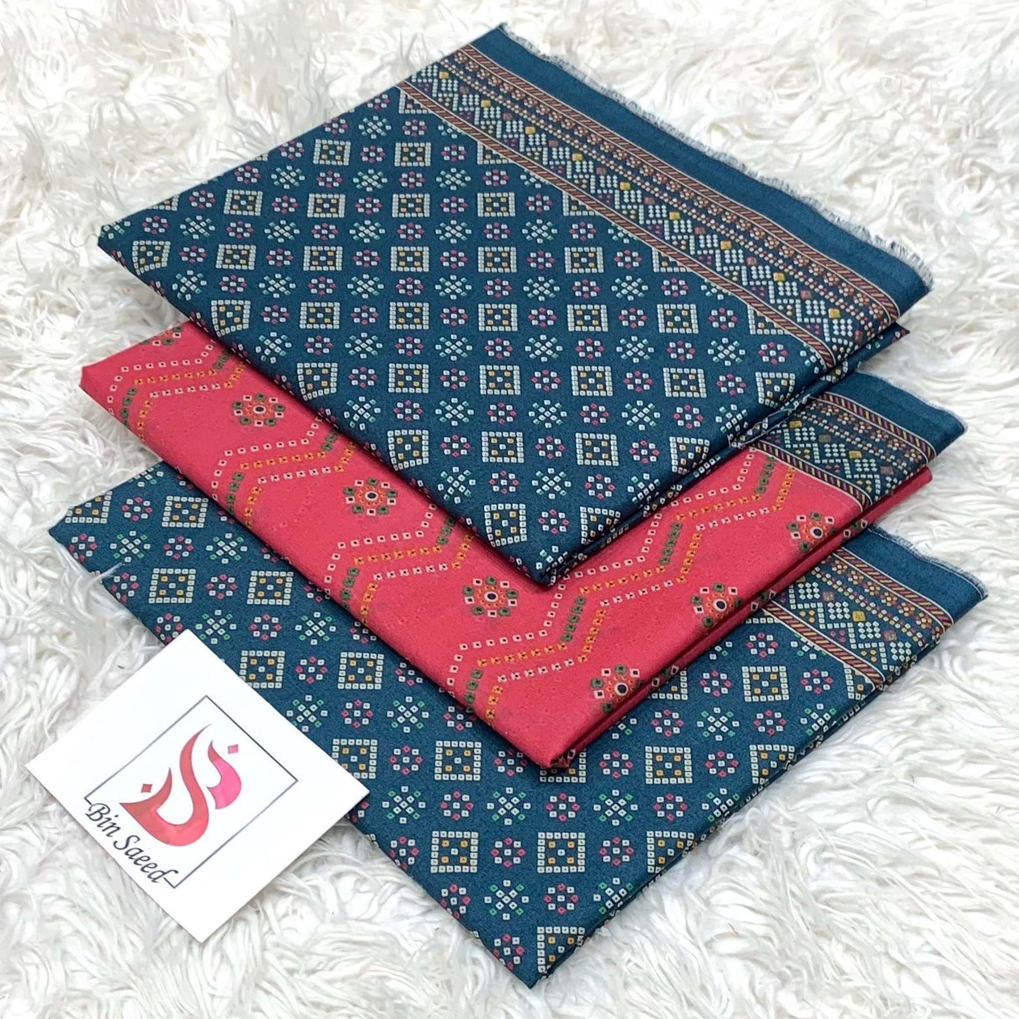 Bin Saeed Premium Digital Printed Lawn 3PC