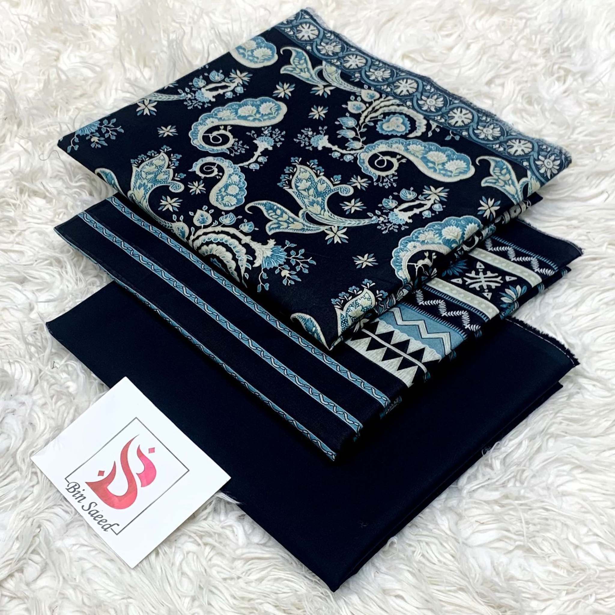 Bin Saeed Premium Digital Printed Lawn 3PC
