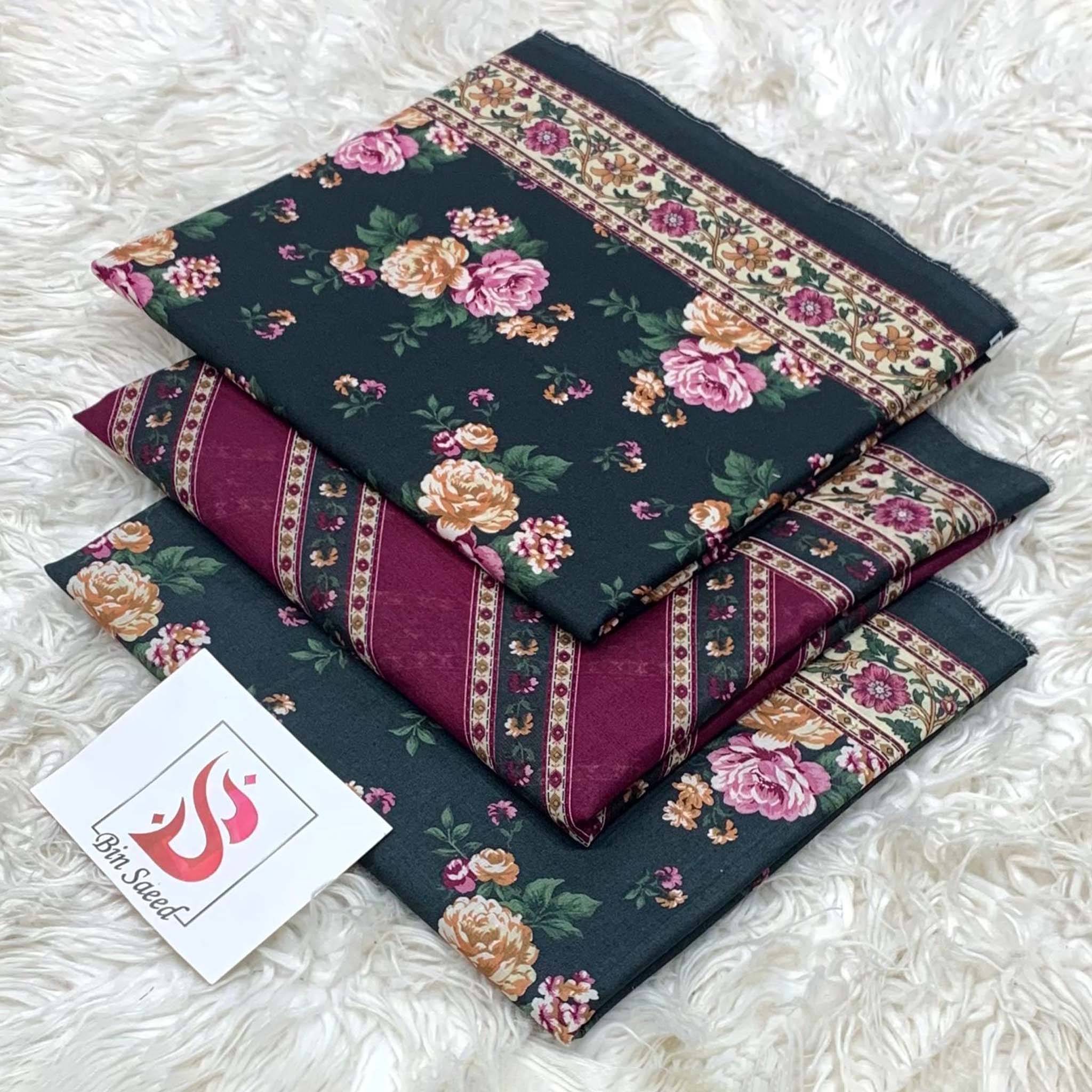 Bin Saeed Premium Digital Printed Lawn 3PC