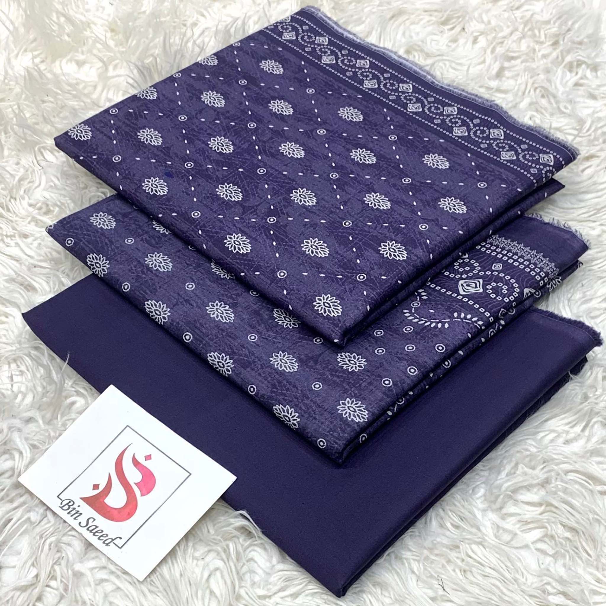 Bin Saeed Premium Digital Printed Lawn 3PC