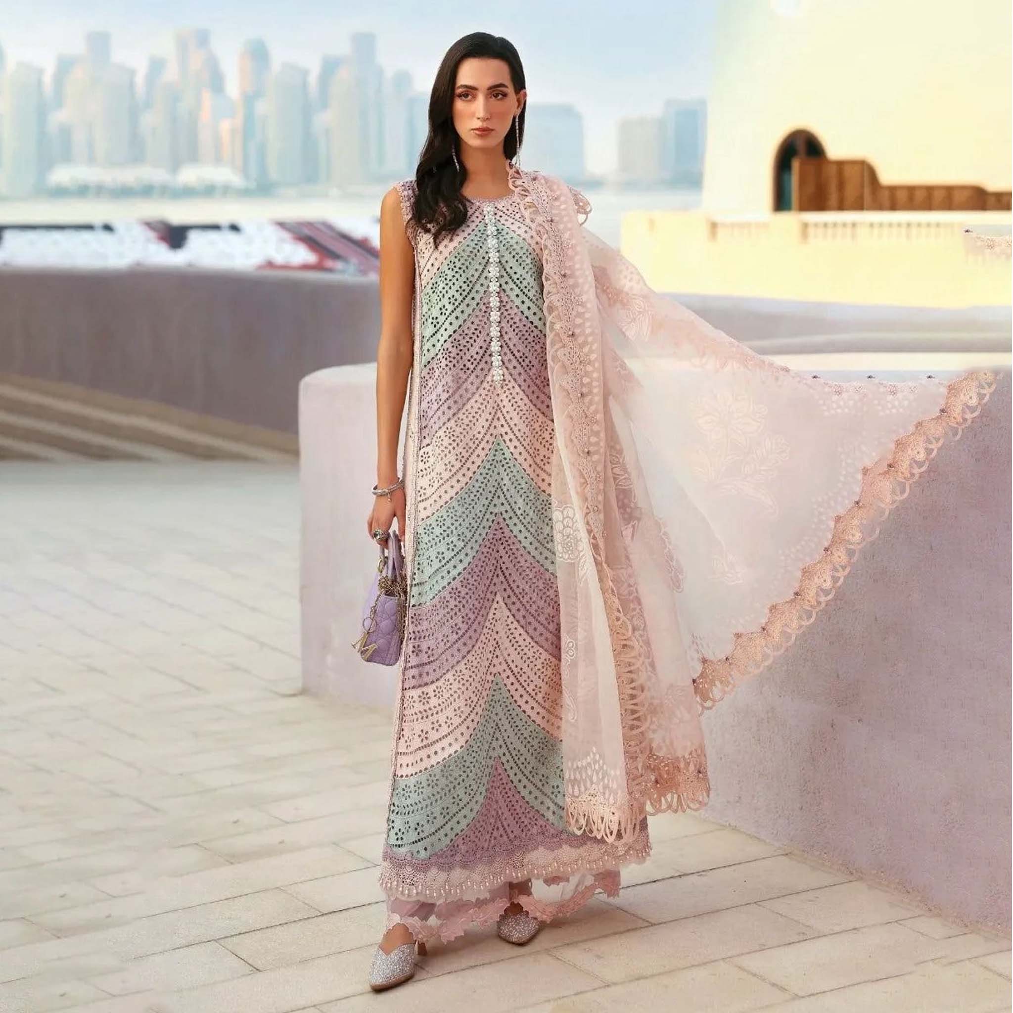 Maria B Best Quality Pure Airjet Lawn 3PC