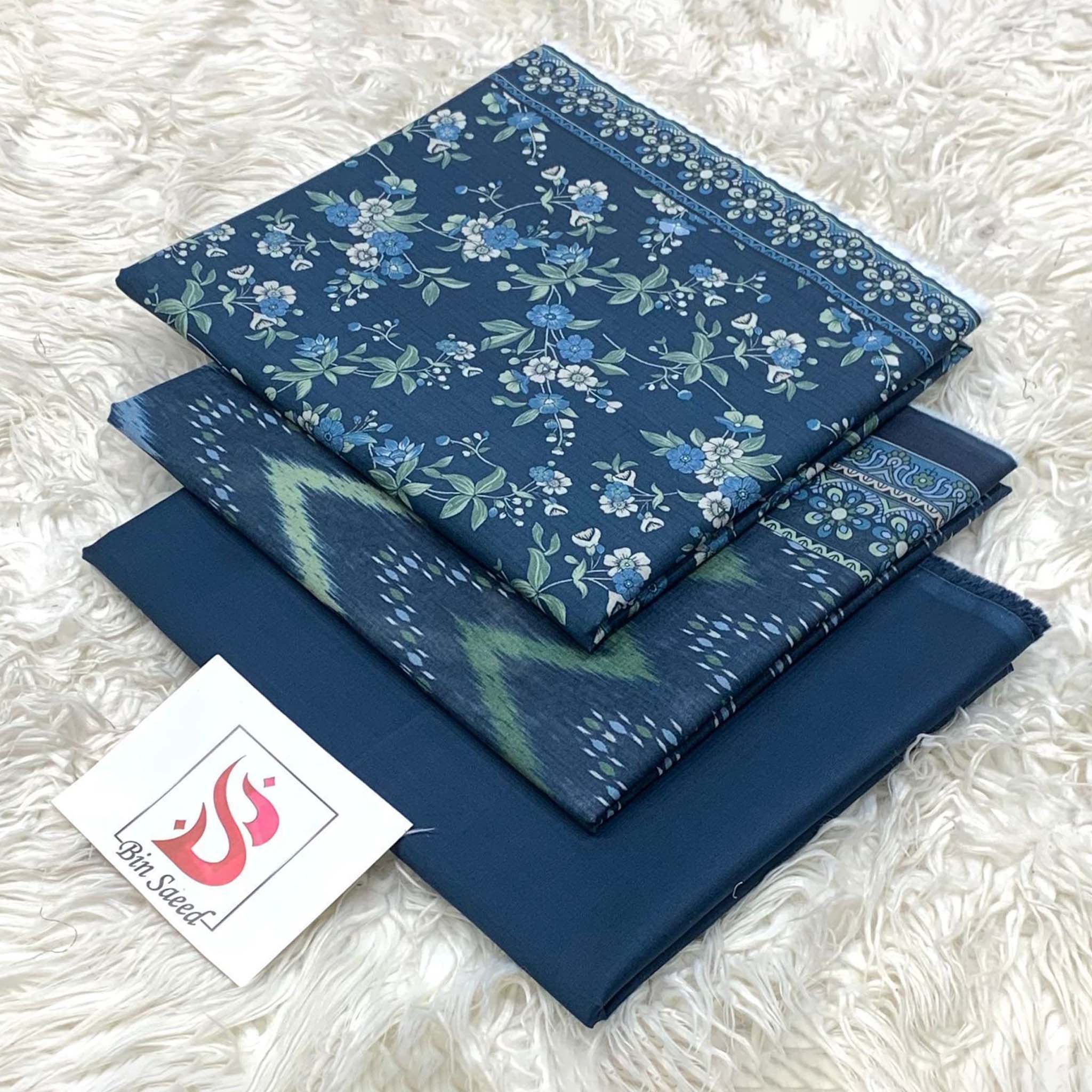 Bin Saeed Premium Digital Printed Lawn 3PC