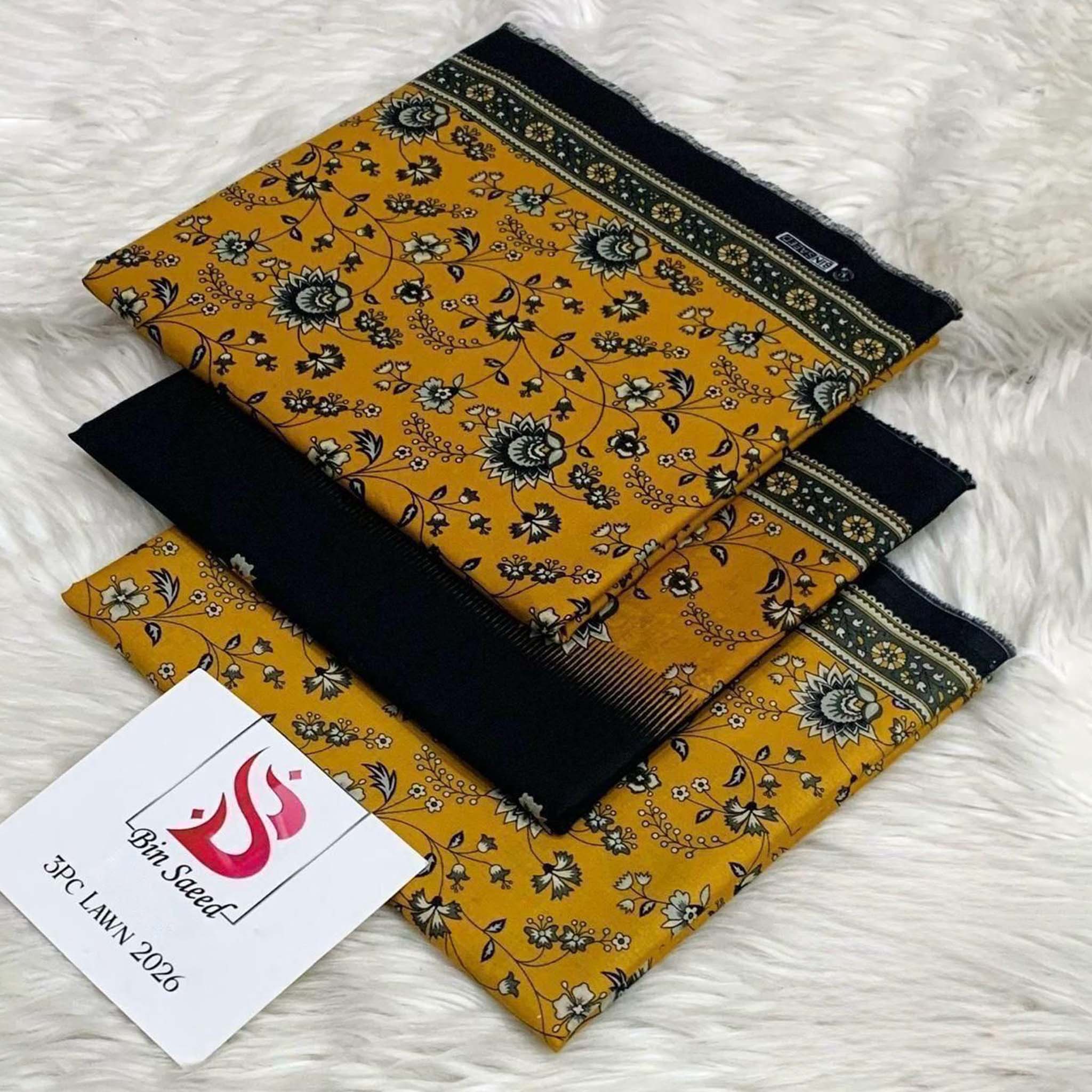 Bin Saeed Premium Digital Printed Lawn 3PC