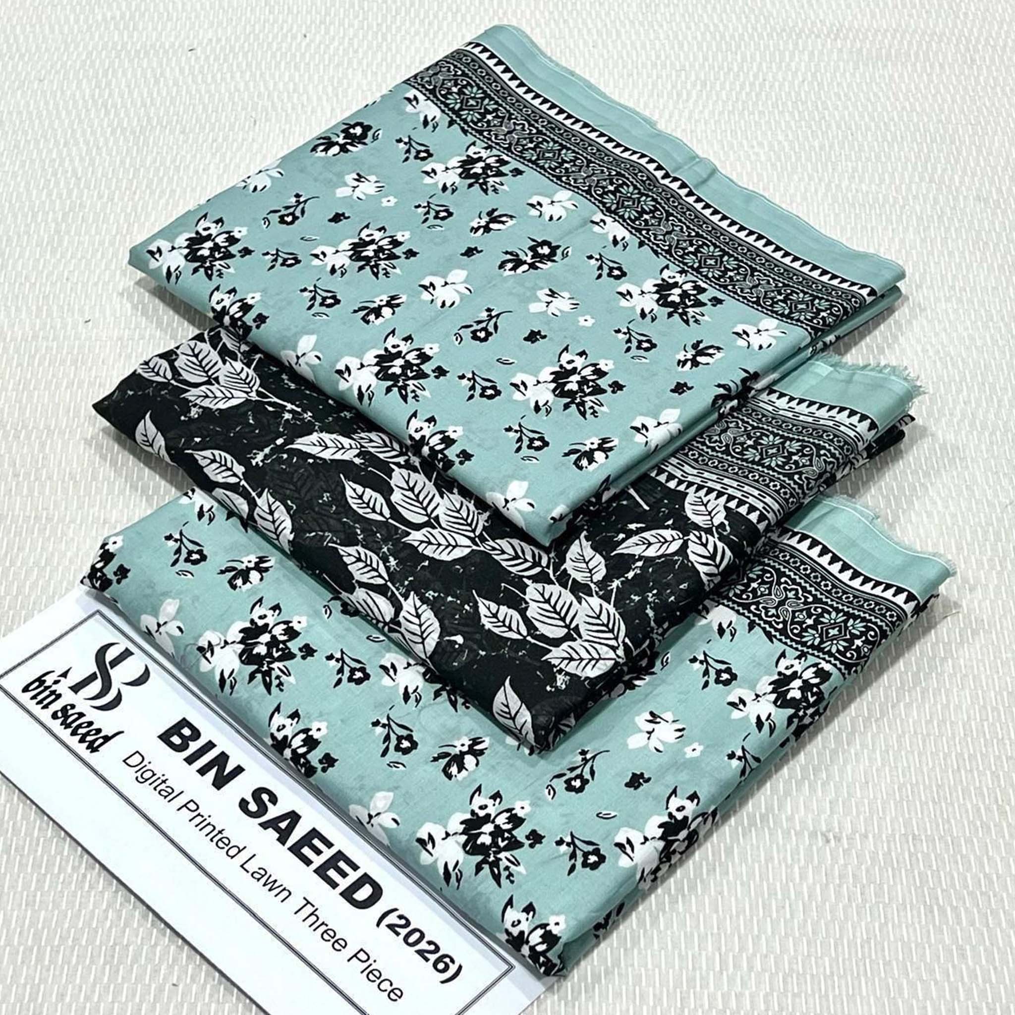 Bin Saeed Premium Digital Printed Lawn 3PC