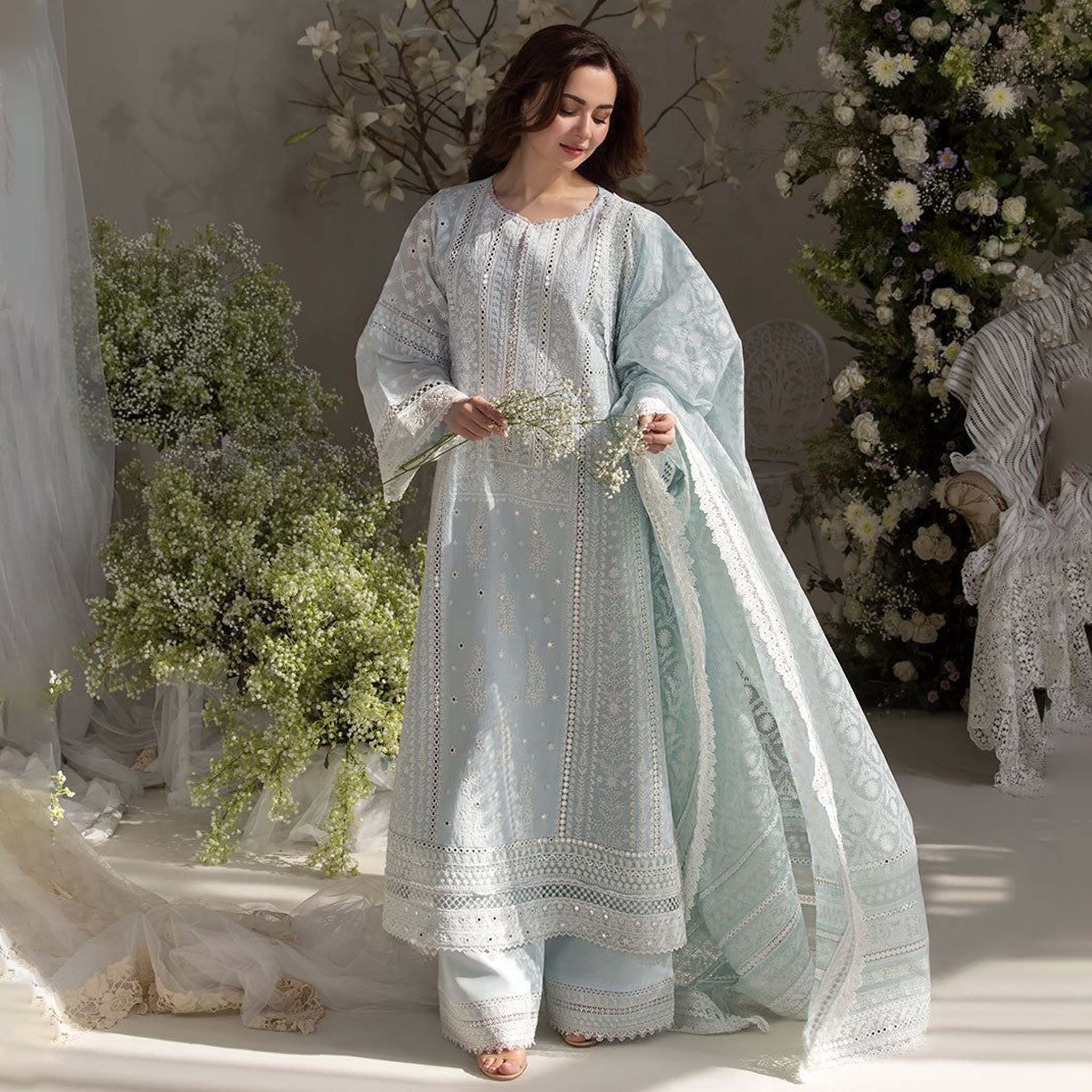 Sibia Luxury Embroidered Export Quality Airjet Lawn 3PC