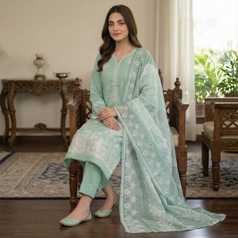 Ghazi - Best Quality Premium Airjet lawn 3PC