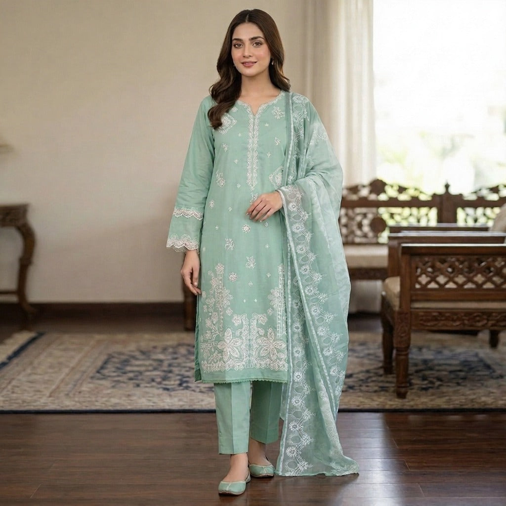 Ghazi - Best Quality Premium Airjet lawn 3PC