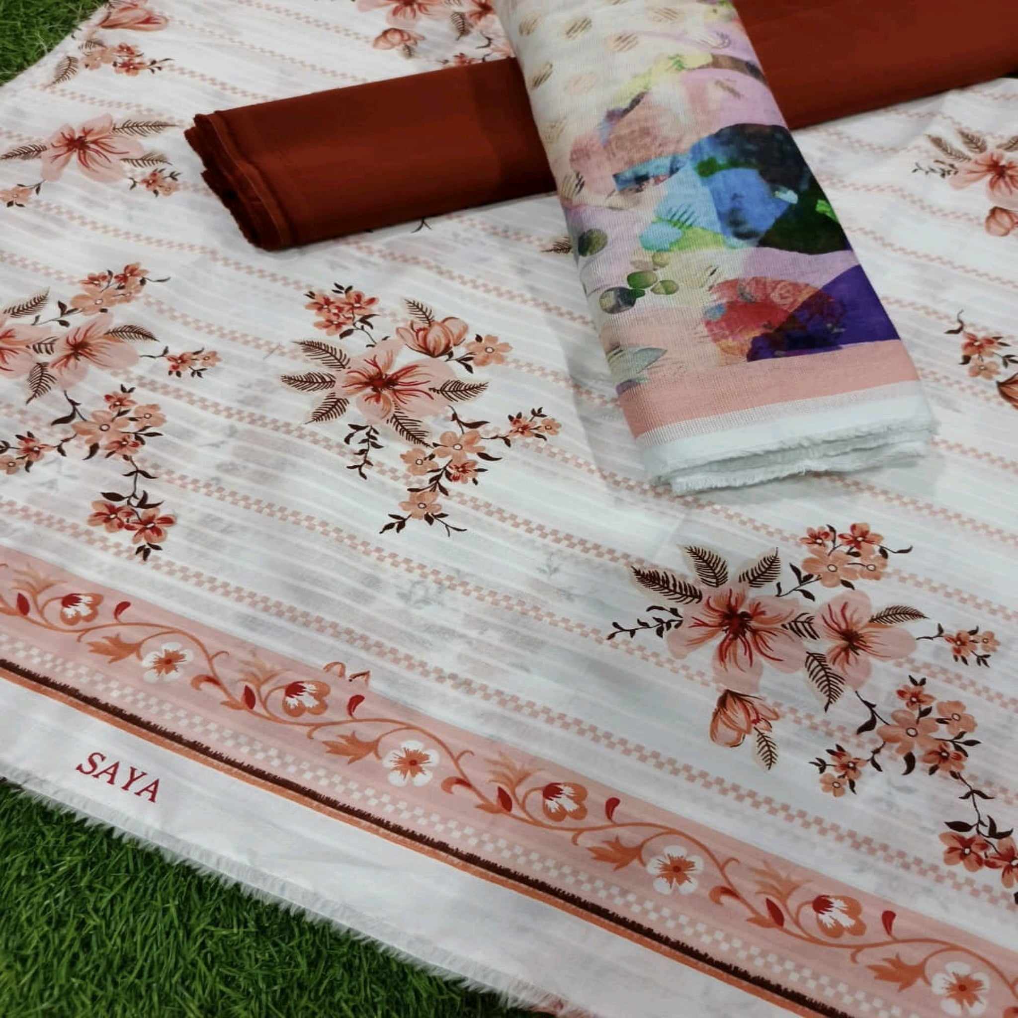 Saya Lawn Digital Print Suit - Volume 3-13